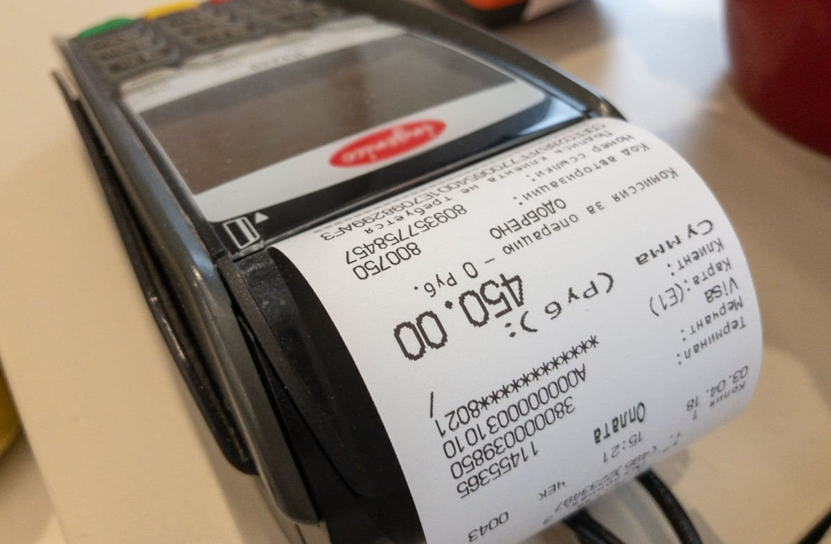 ingenico tpv con impresora de recibos papel