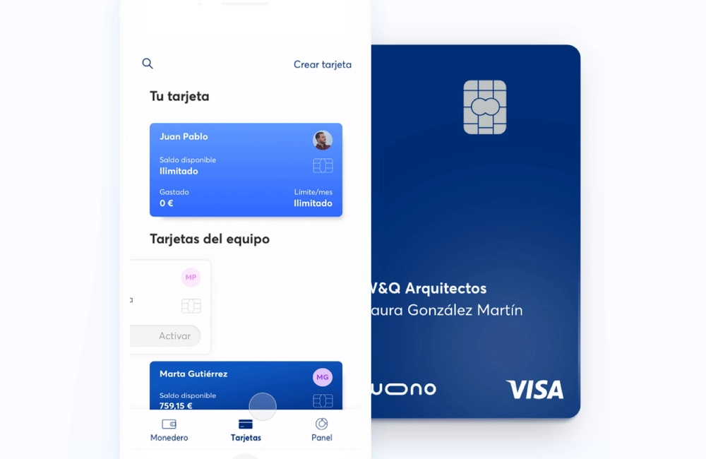 wono tarjetas de empresa