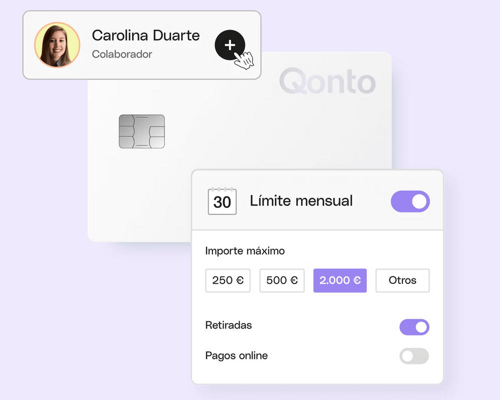 qonto tarjetas colaboradores