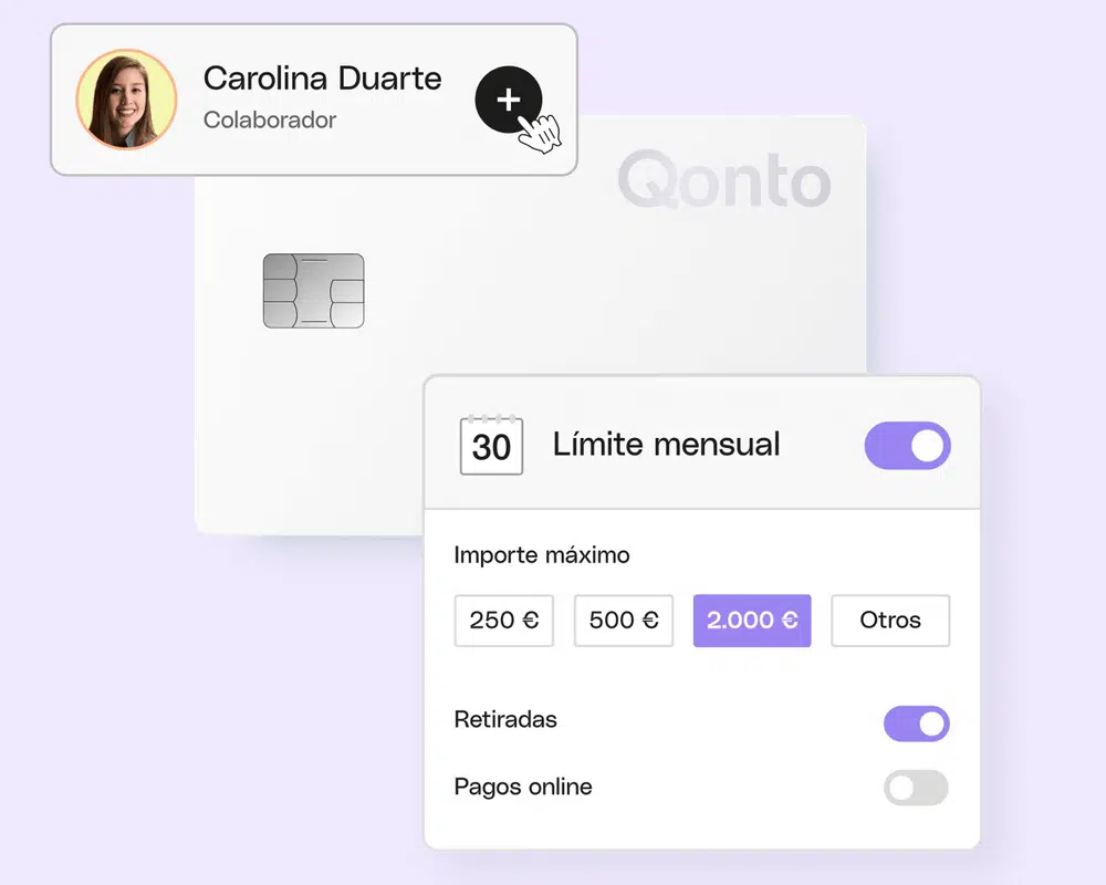 qonto tarjetas colaboradores