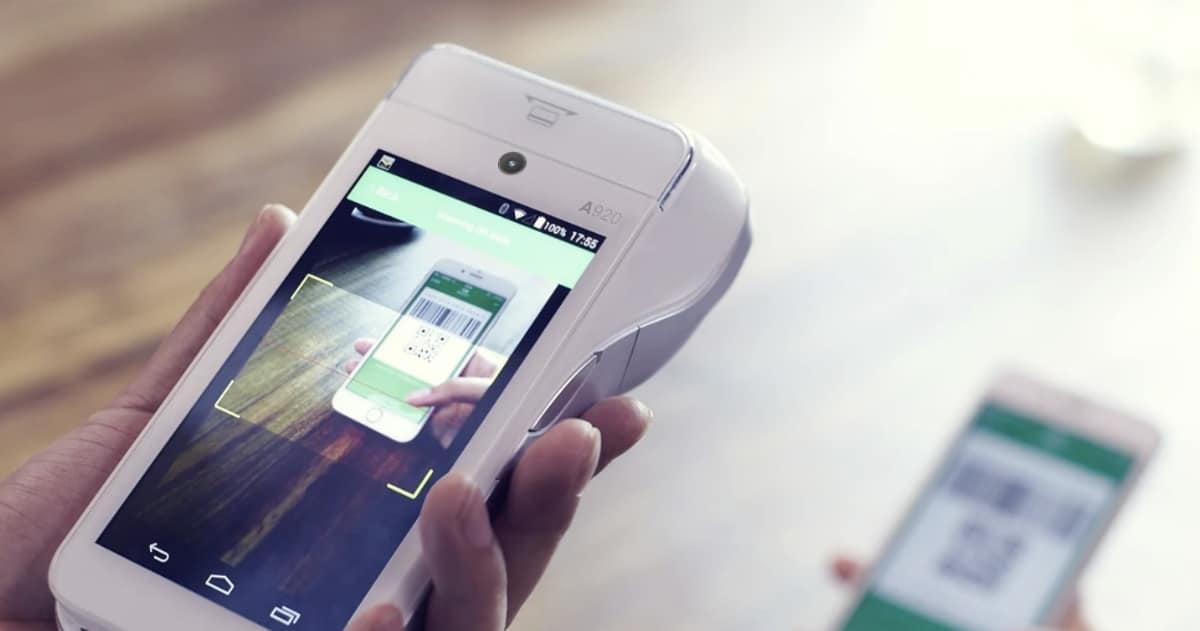 La cámara del datáfono puede escanear códigos QR para recibir pagos digitales