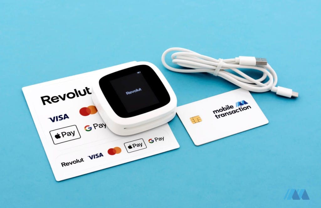 El teclado digital del Revolut Reader.