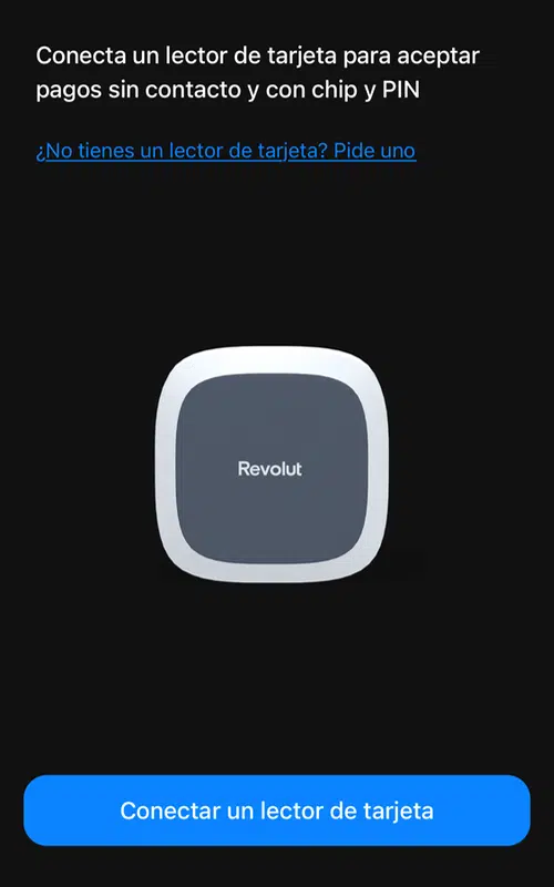 El emparejamiento del terminal con la aplicación Revolut se realiza en unos instantes, a través de Bluetooth