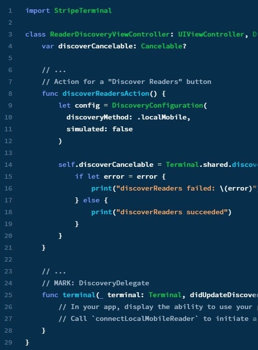 Stripe Tap to Pay integration