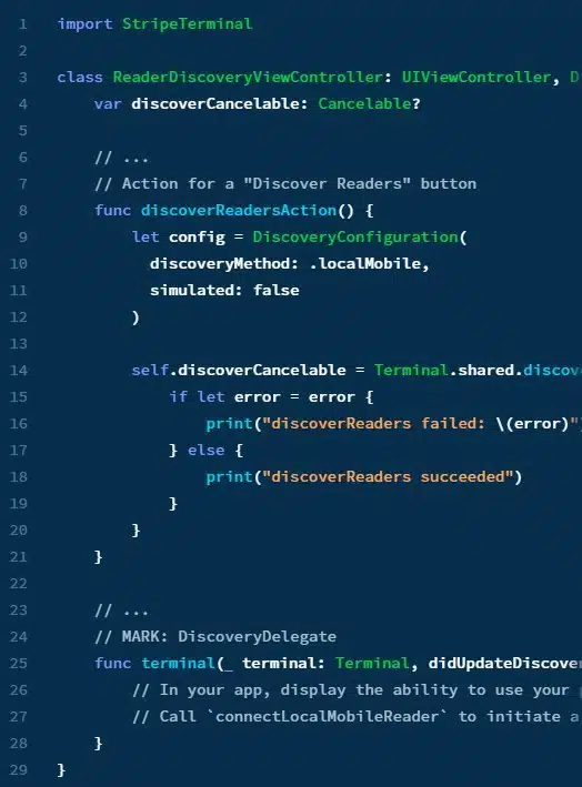Stripe Tap to Pay integration